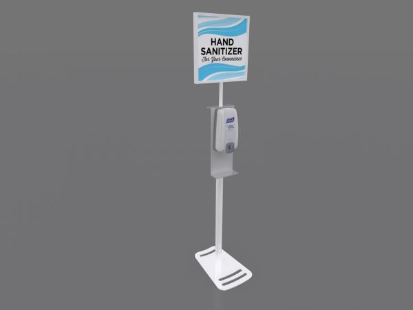 MOD-9002 Hand Sanitizer Stand with Graphic Option -- Image 1 